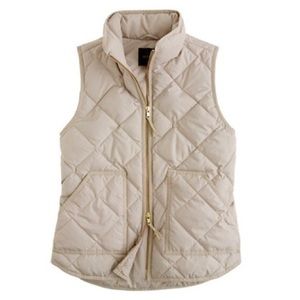 Jcrew Cream Puffer Vest